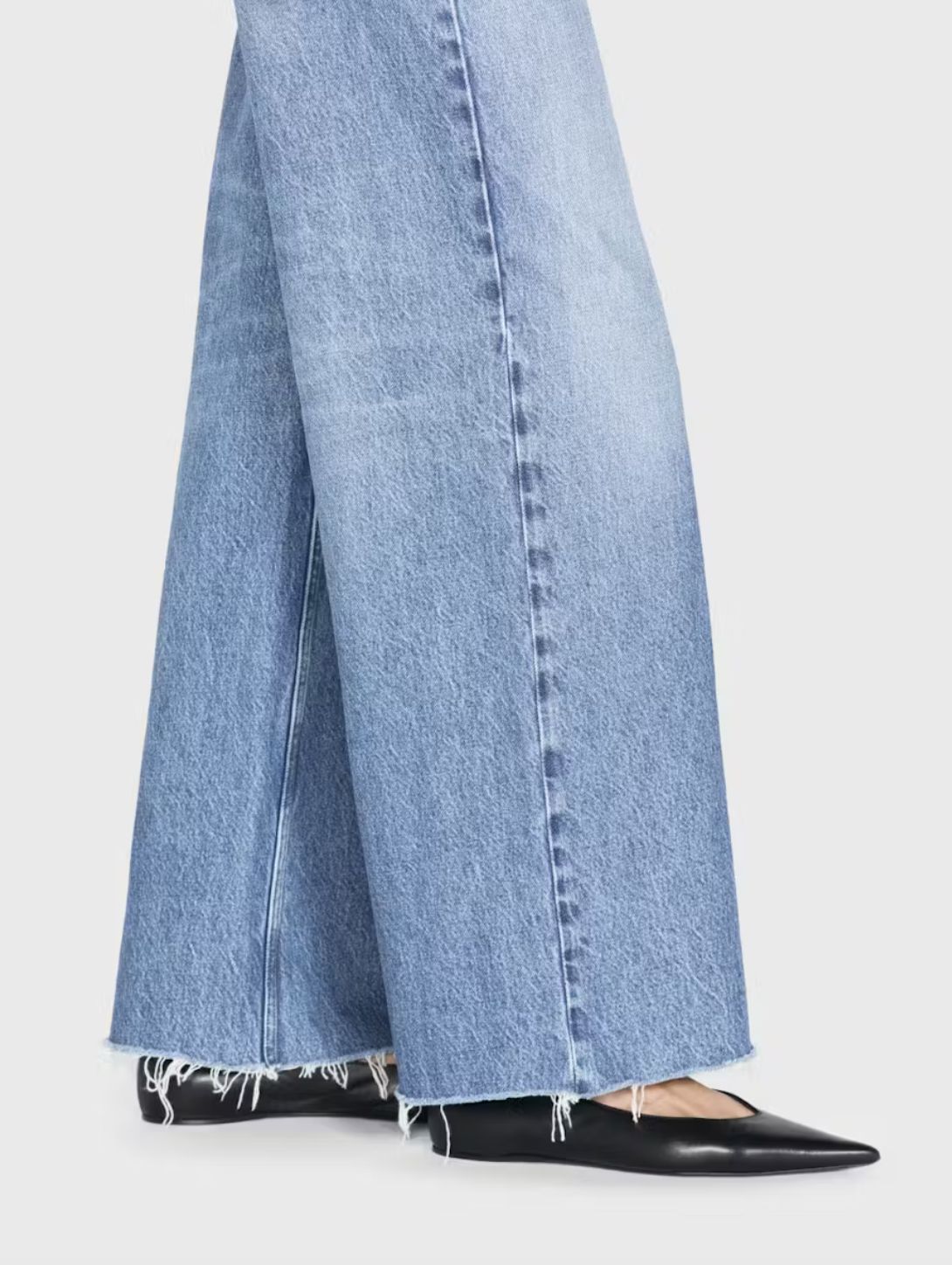 Frame Le Low Baggy Wide Leg Cut Off Jean in Crosbie