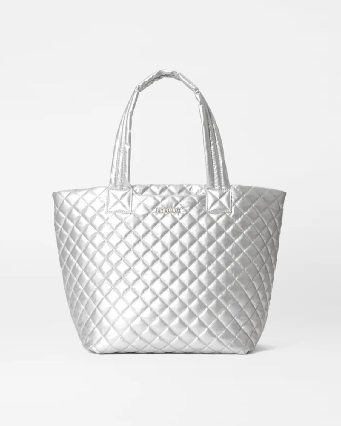 MZ Wallace Metro Tote Deluxe Matte Silver