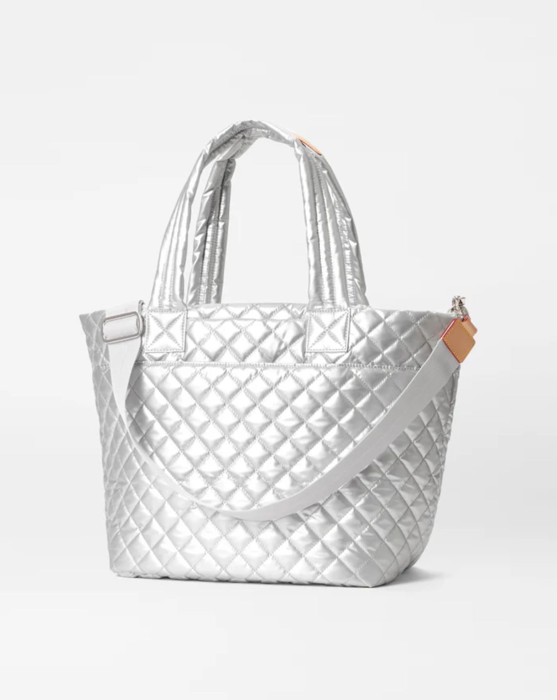 MZ Wallace Metro Tote Deluxe Matte Silver