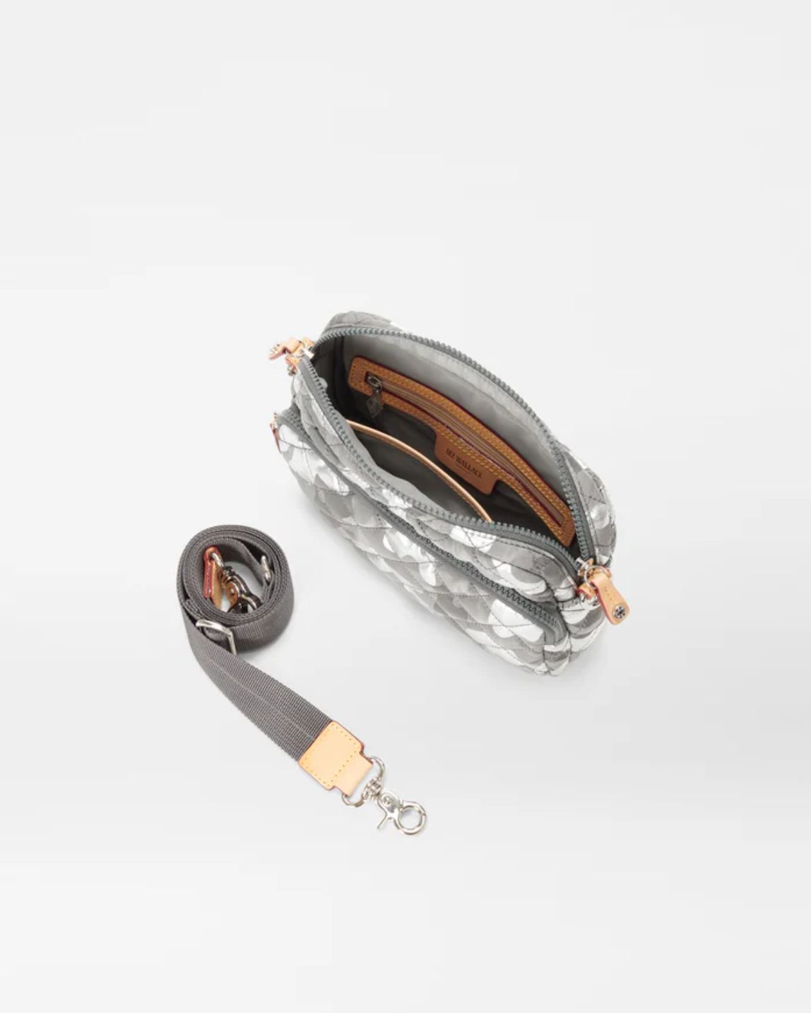 MZ Wallace Small Metro Camera Bag in Silver Camo