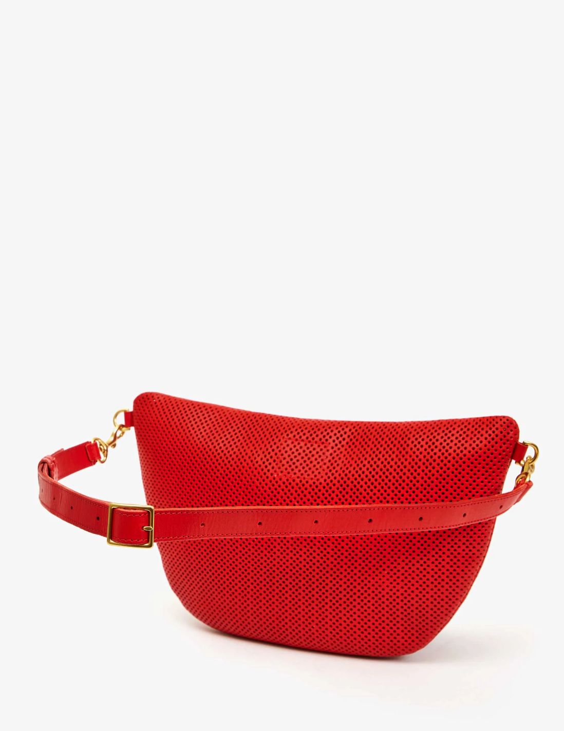 Clare V Grande Fanny Perf in Tomato Red