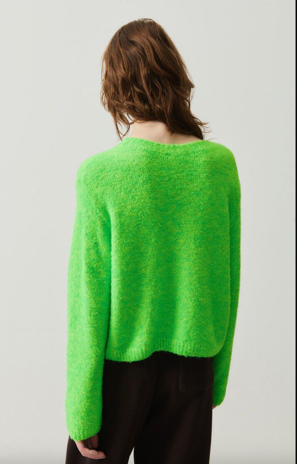 American Vintage Cikoya Sweater in Vert Fluo