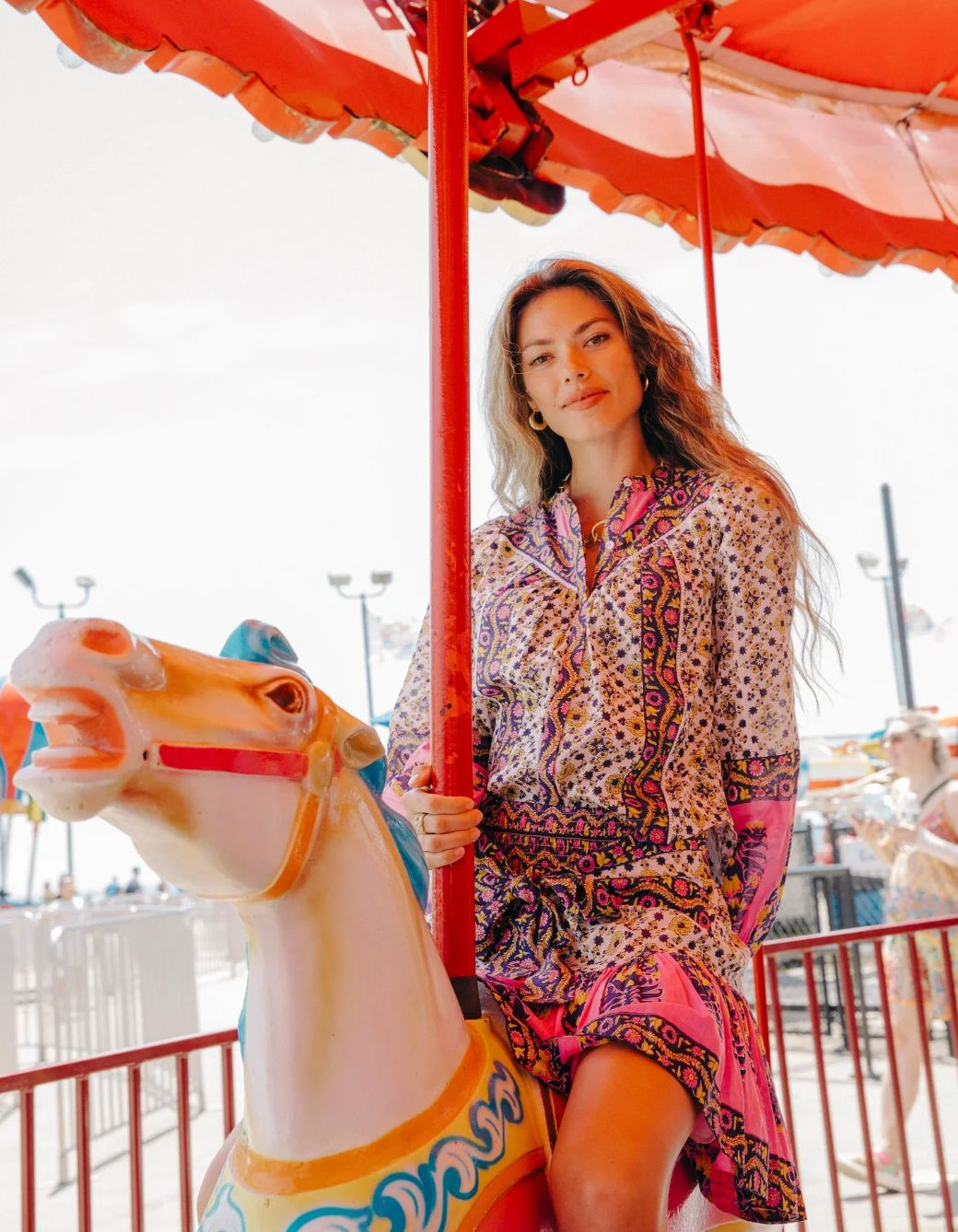 Love The Label Megan Top in Zina Print