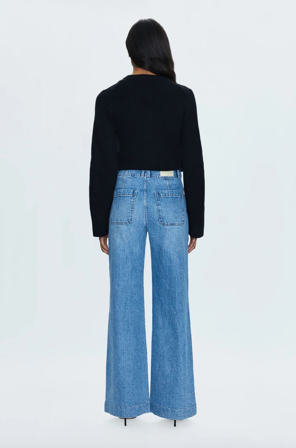 Pistola Lana Double Button High Rise Wide Leg Jean in Gallery