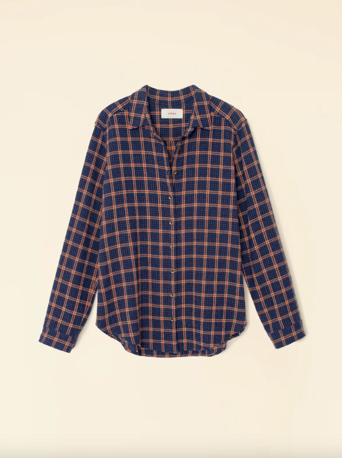 Xirena Scout Shirt in Navy Brick Check
