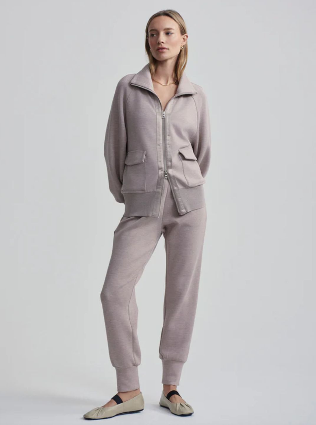 Varley Roxbury Zip-Through Sweatshirt