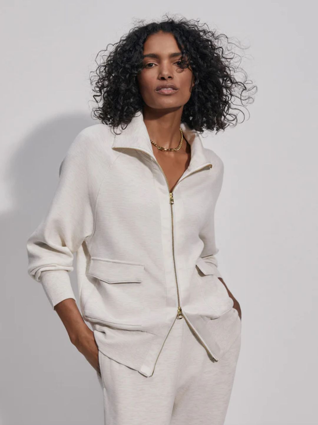 Varley Roxbury Zip-Through Sweatshirt