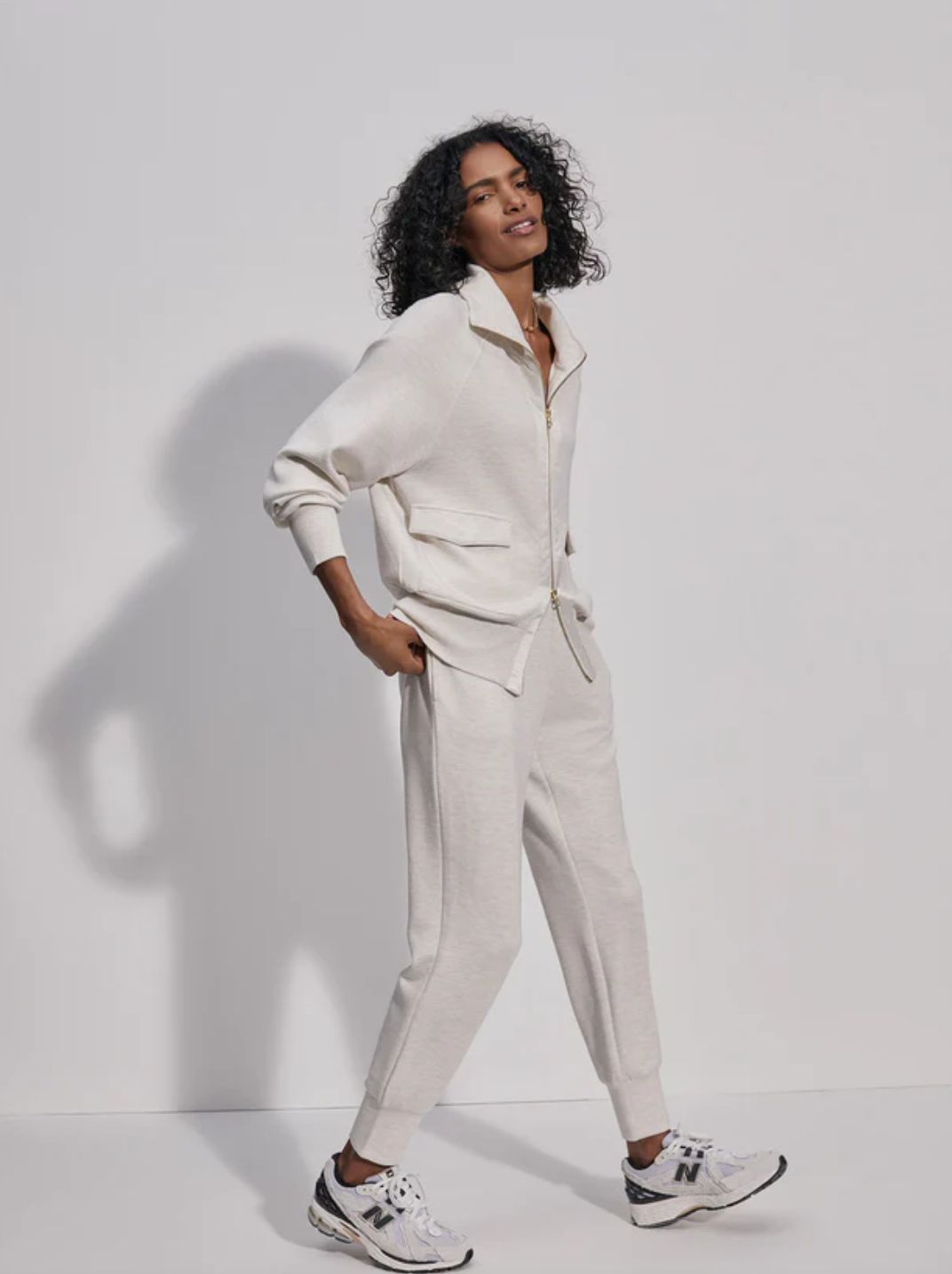 Varley Roxbury Zip-Through Sweatshirt