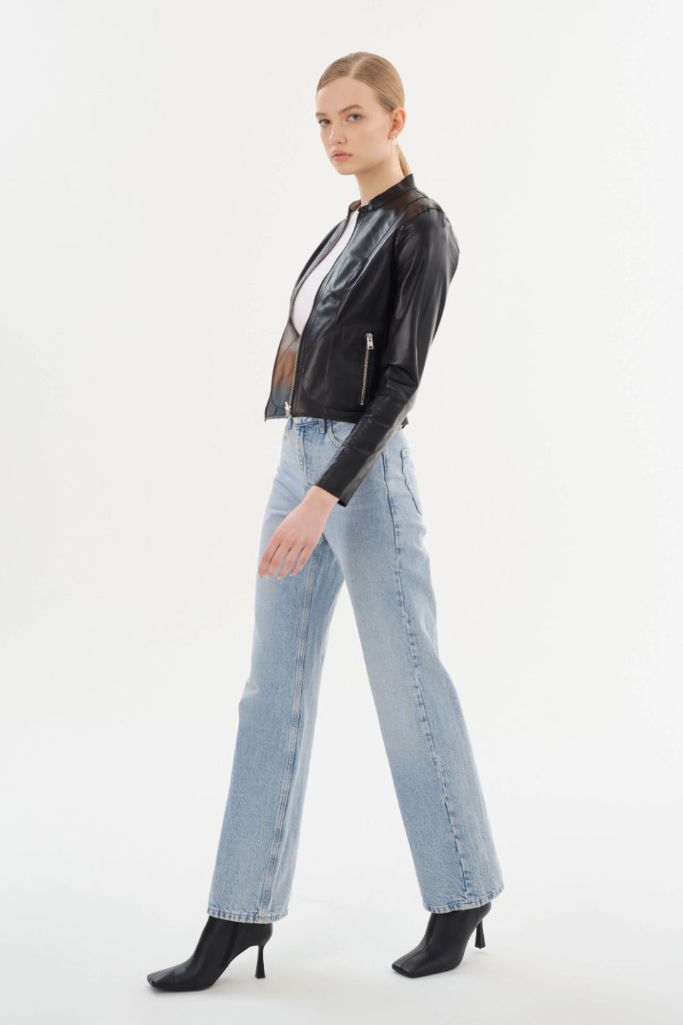 Lamarque Chapin Reversible Leather Bomber Jacket