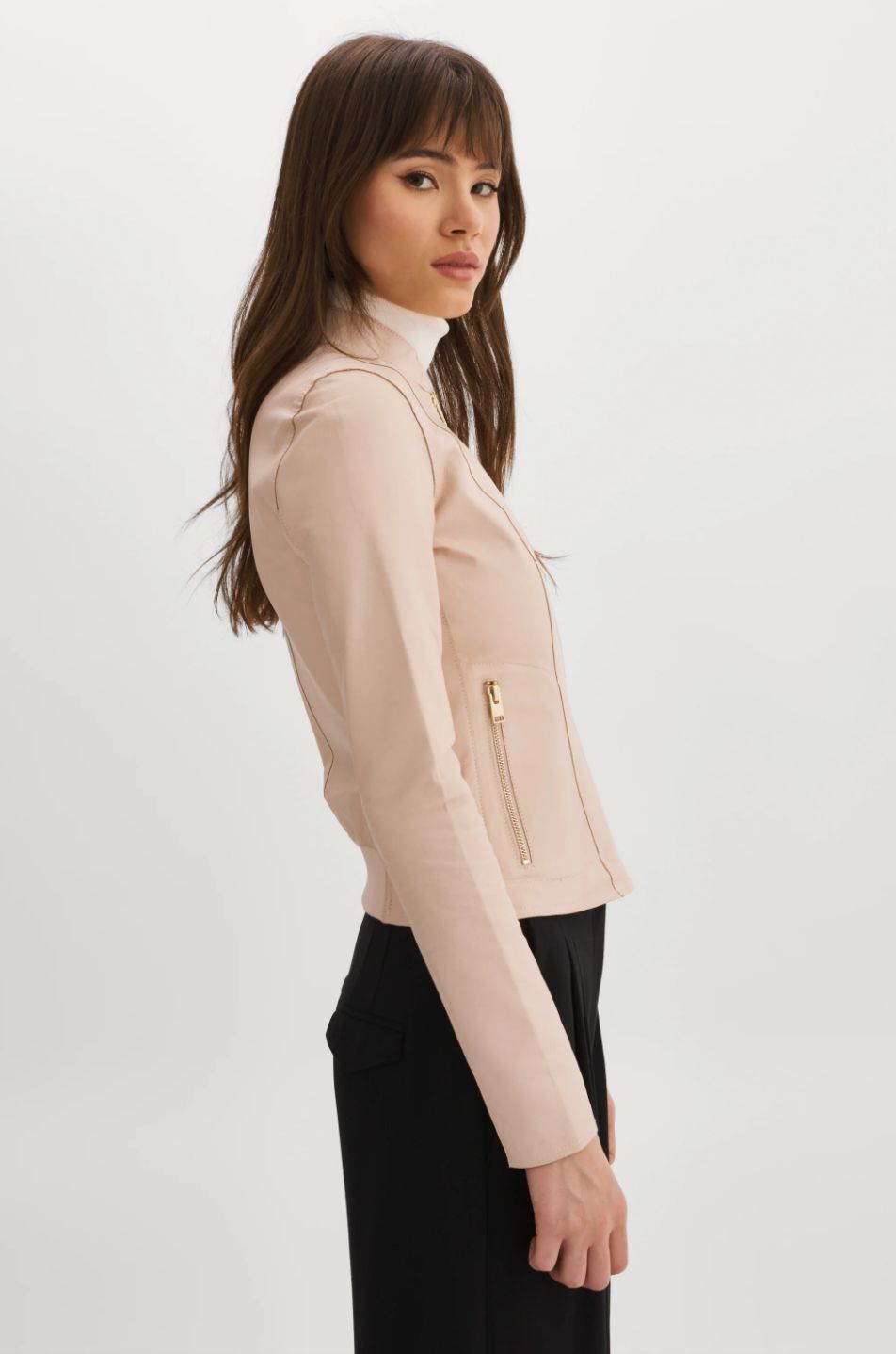 Lamarque Chapin Reversible Leather Bomber Jacket