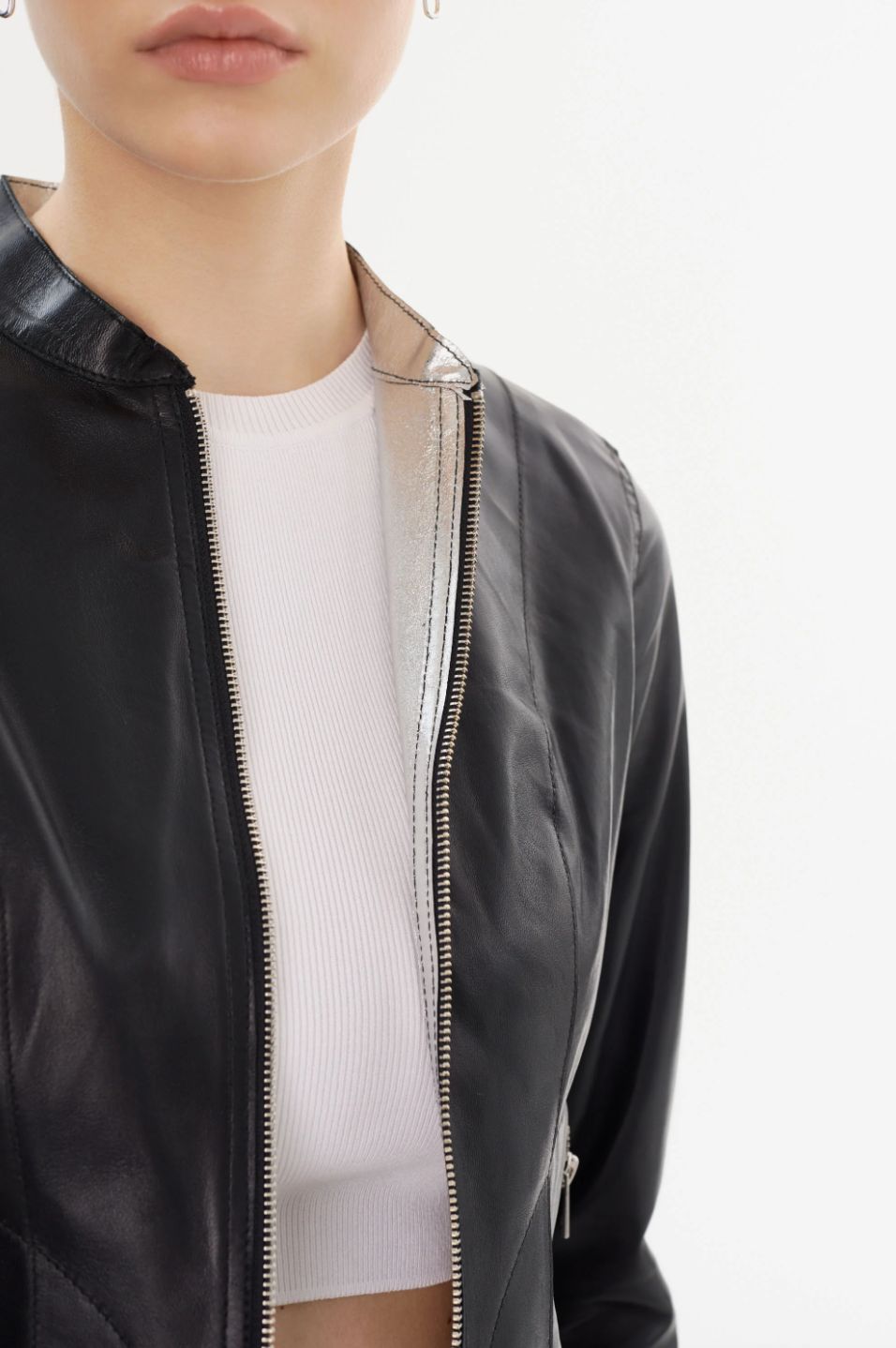 Lamarque Chapin Reversible Leather Bomber Jacket