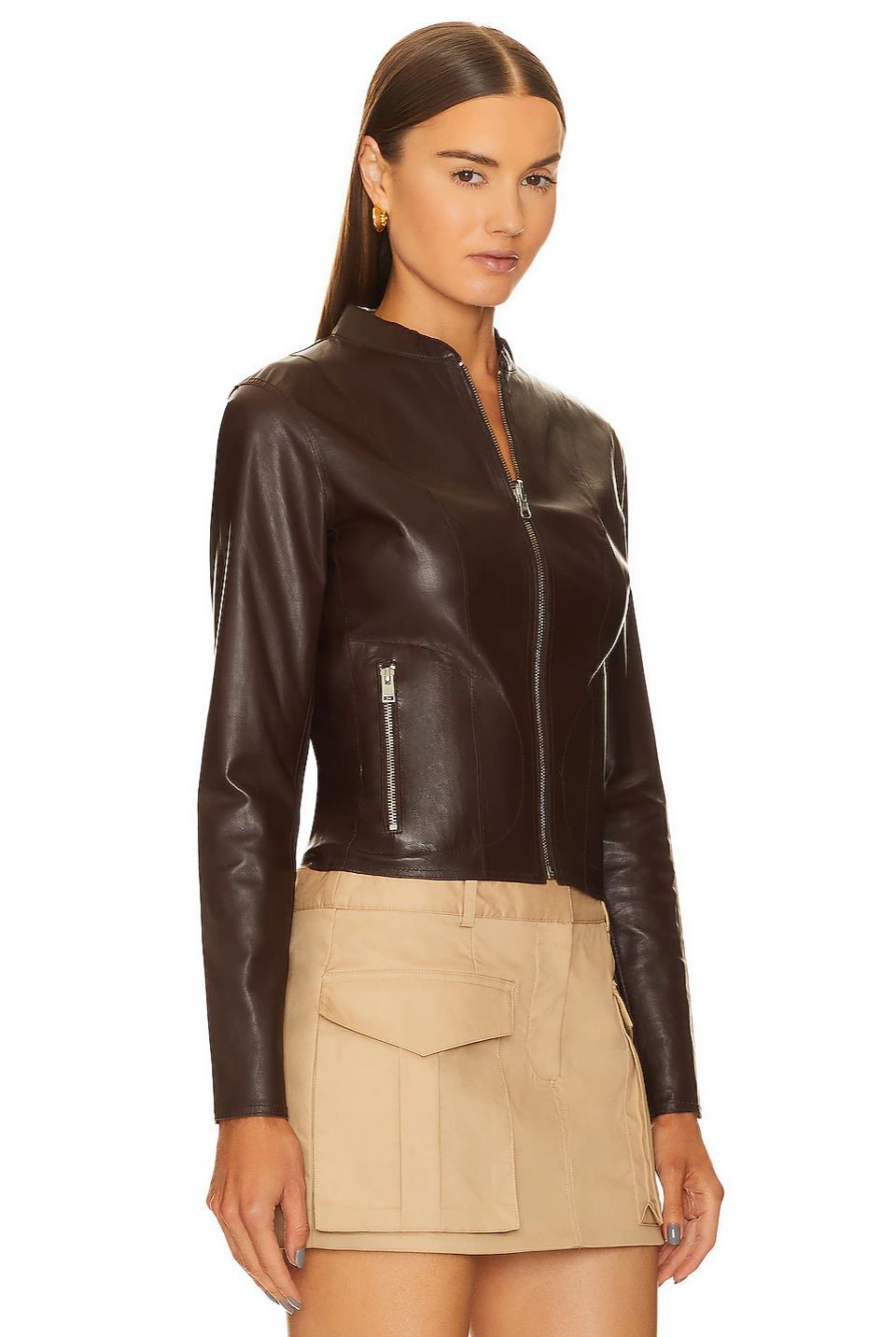 Lamarque Chapin Reversible Leather Bomber Jacket