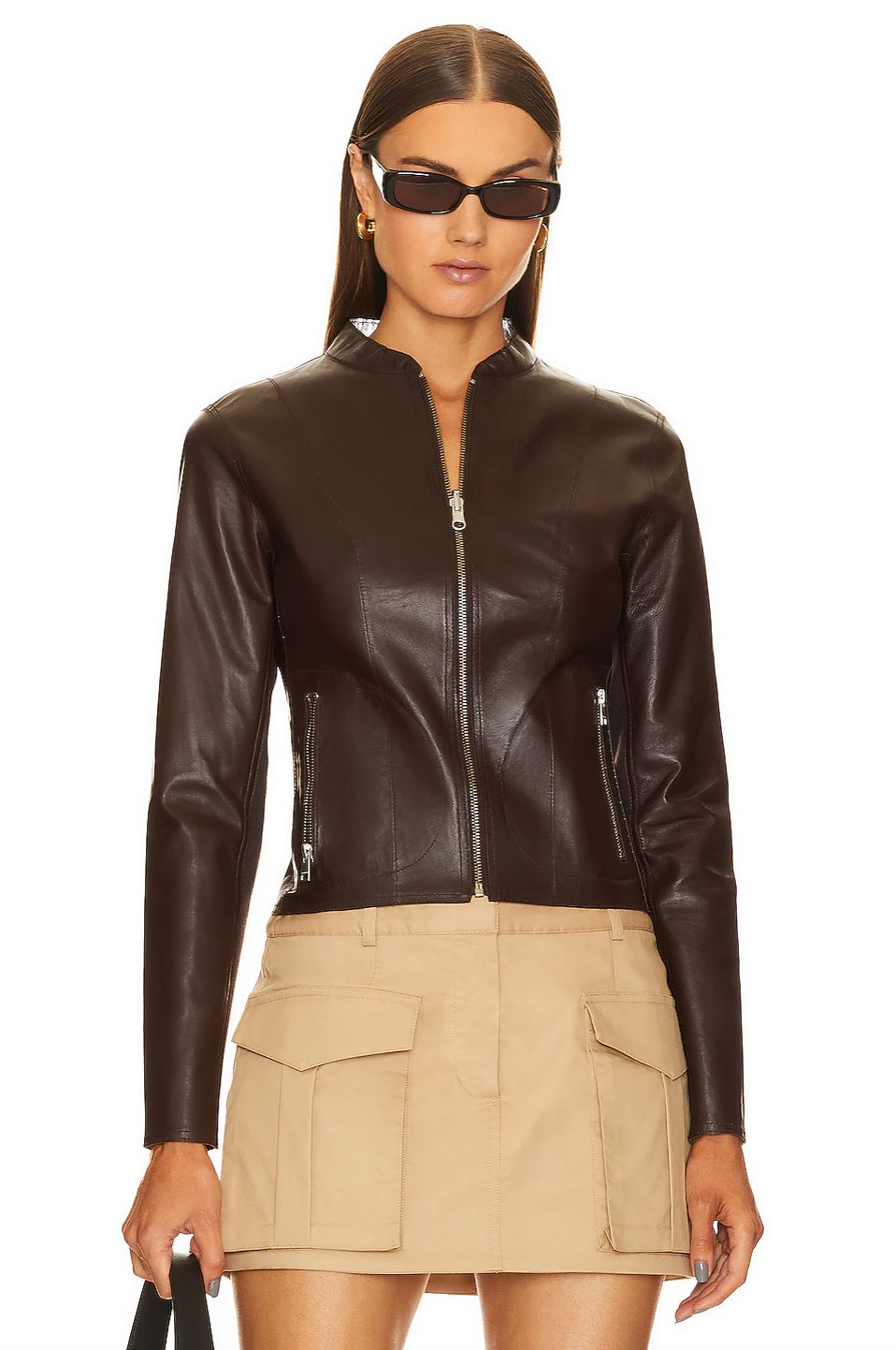 Lamarque Chapin Reversible Leather Bomber Jacket