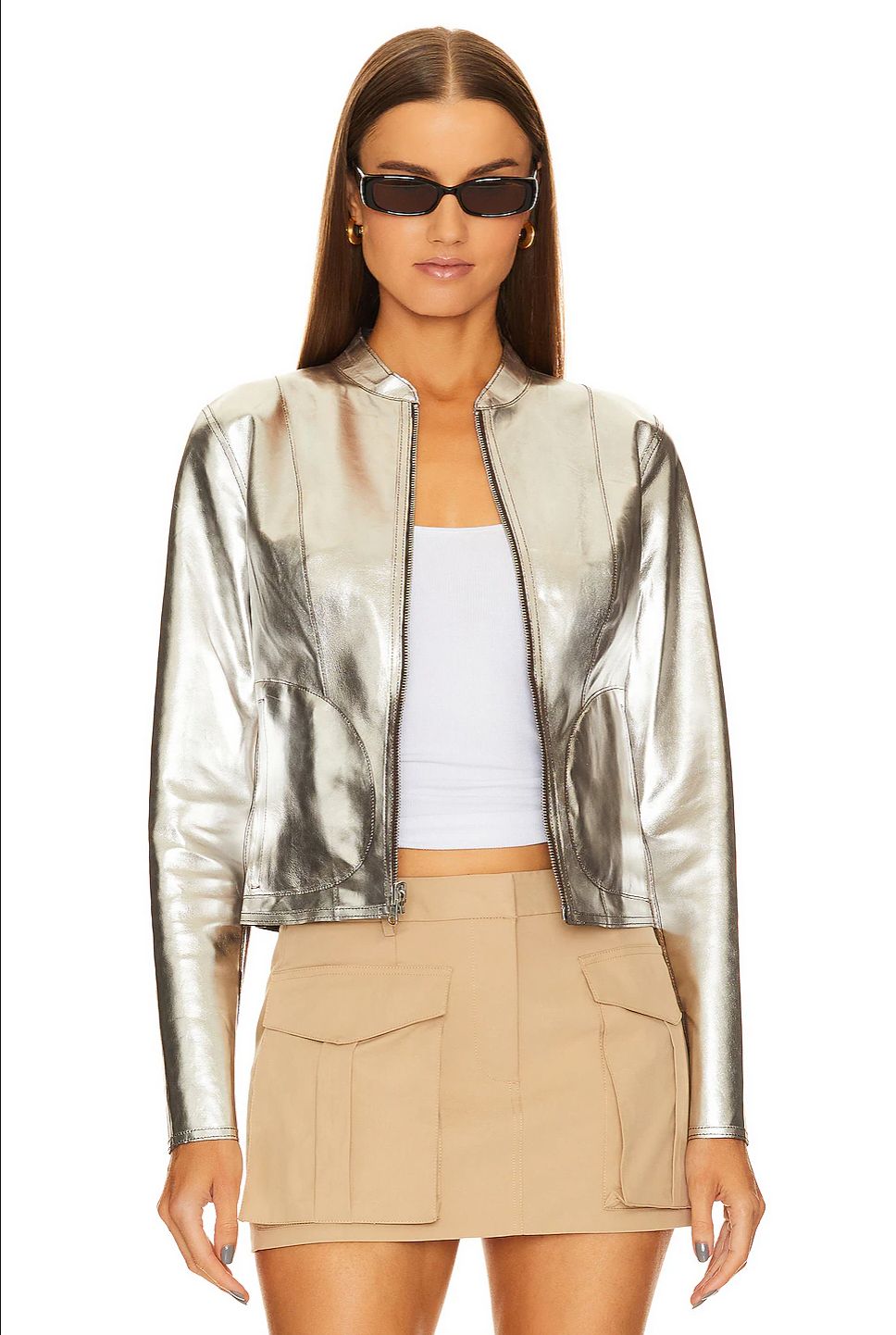 Lamarque Chapin Reversible Leather Bomber Jacket