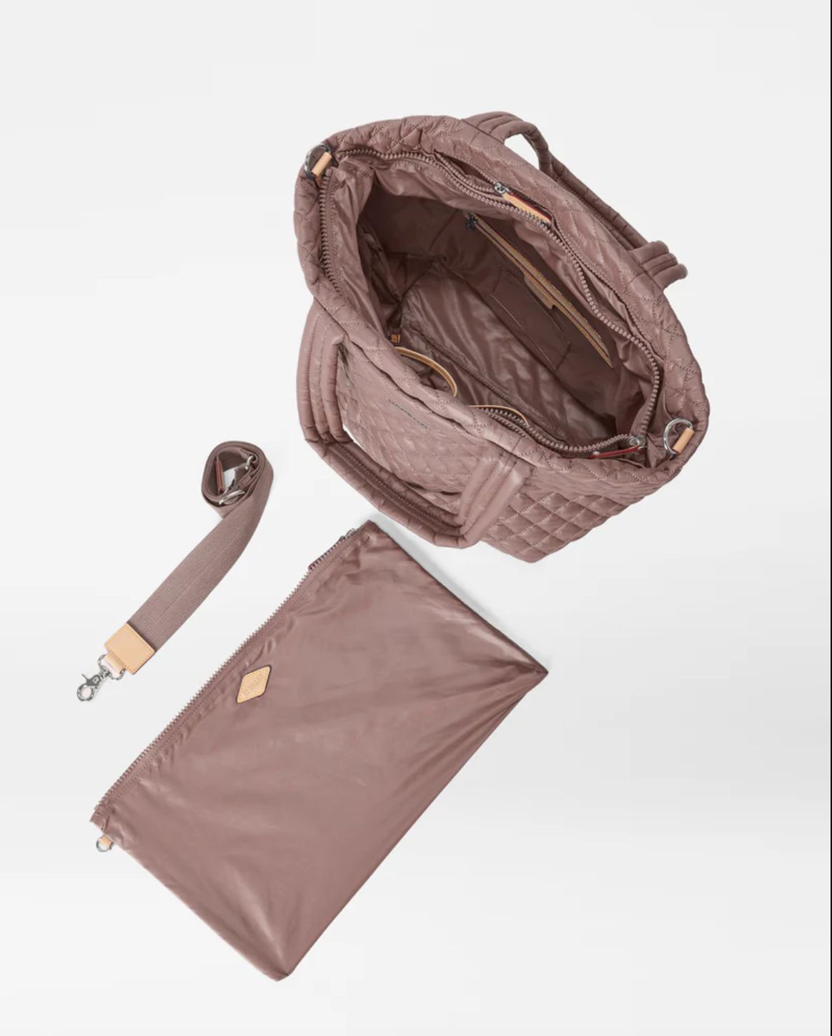 MZ Wallace Medium Metro Tote Deluxe in Mauve