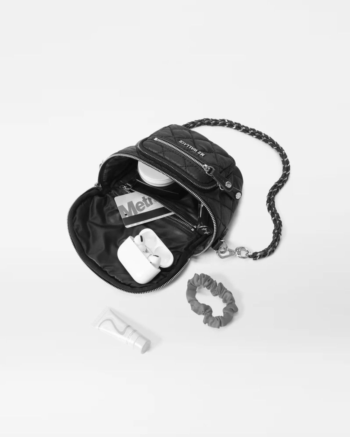 MZ Wallace Micro Crosby Sling Bag in Black