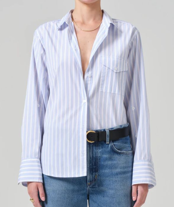 Citizens of Humanity Shay Shirt in French Stripe