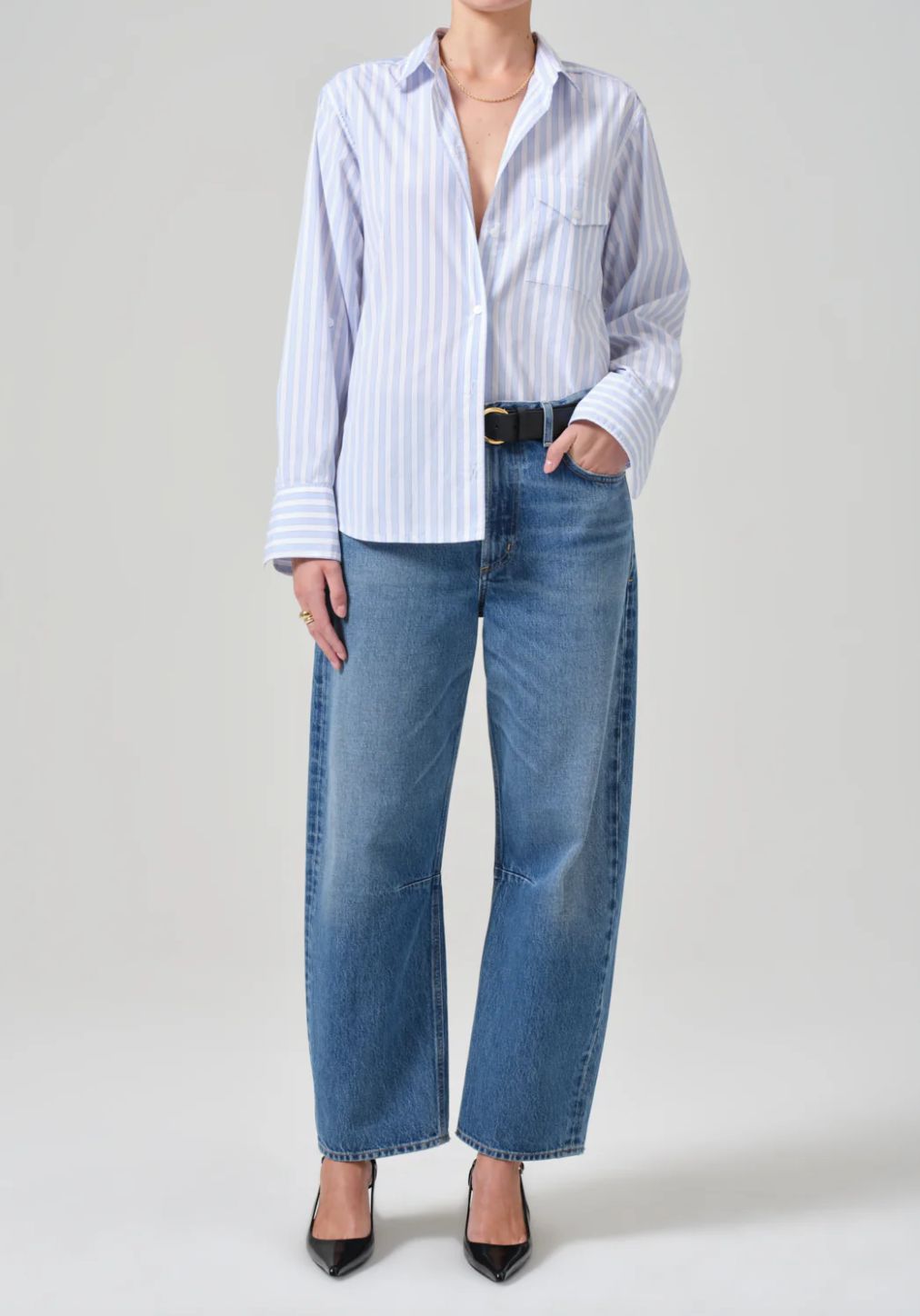 Citizens of Humanity Shay Shirt in French Stripe