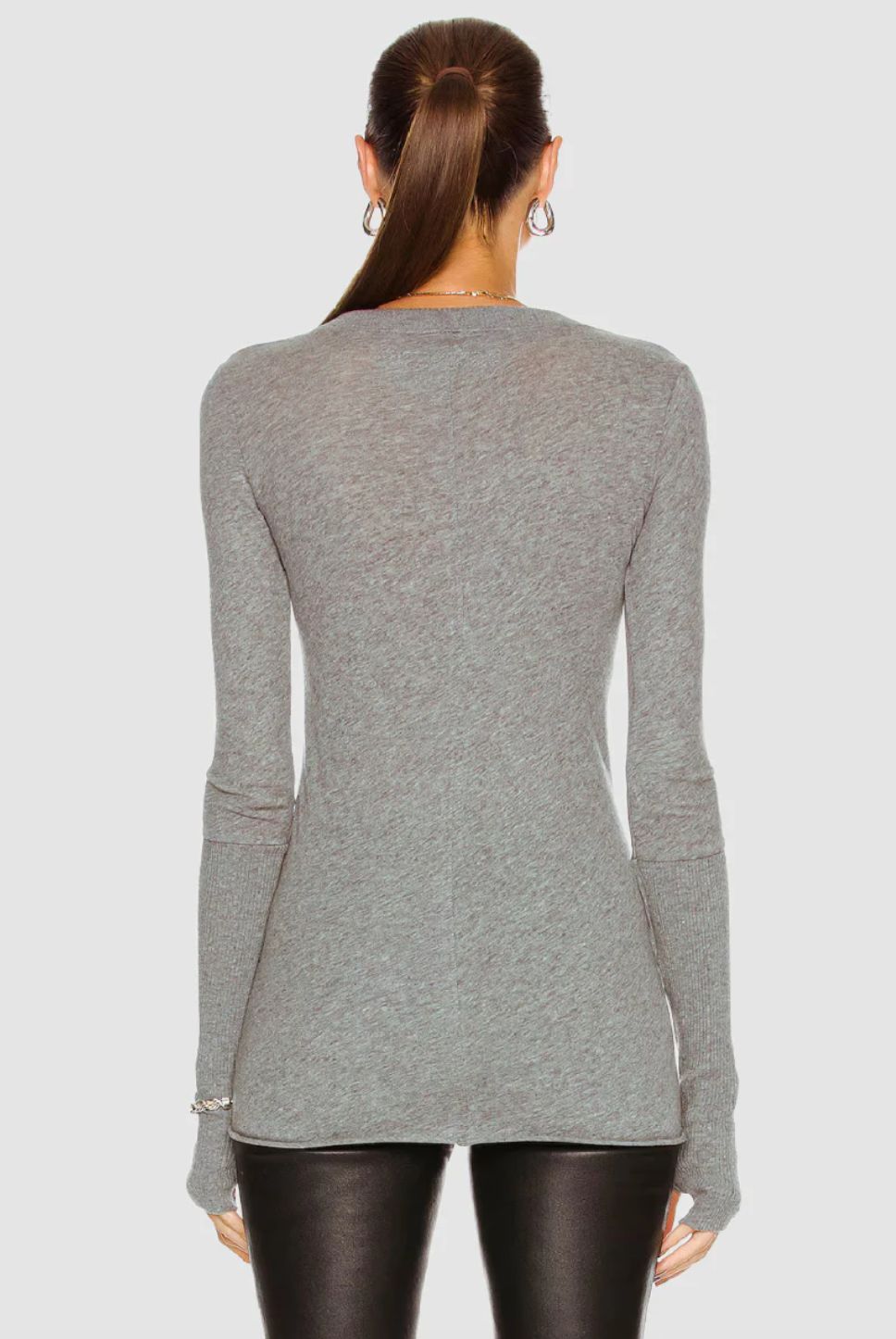 Enza Costa Cashmere Cuff Henley