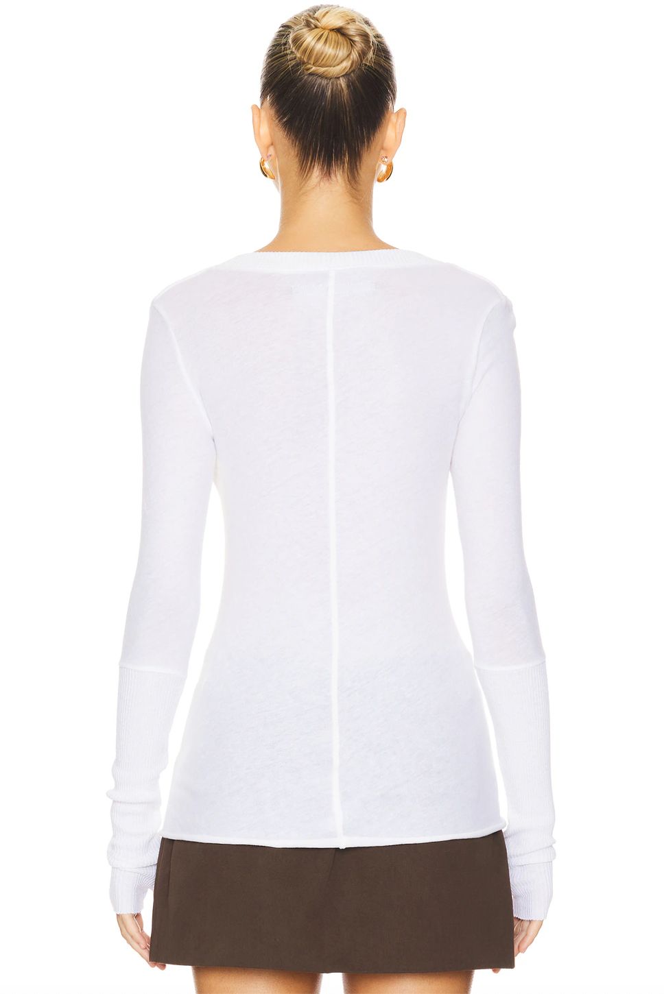 Enza Costa Cashmere Cuff Henley