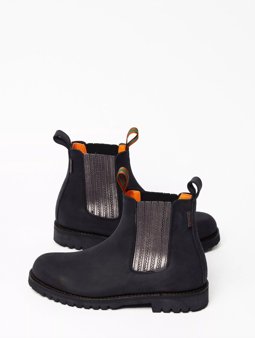Penelope Chilvers Oscar Leather Boot in Black/Gunmetal
