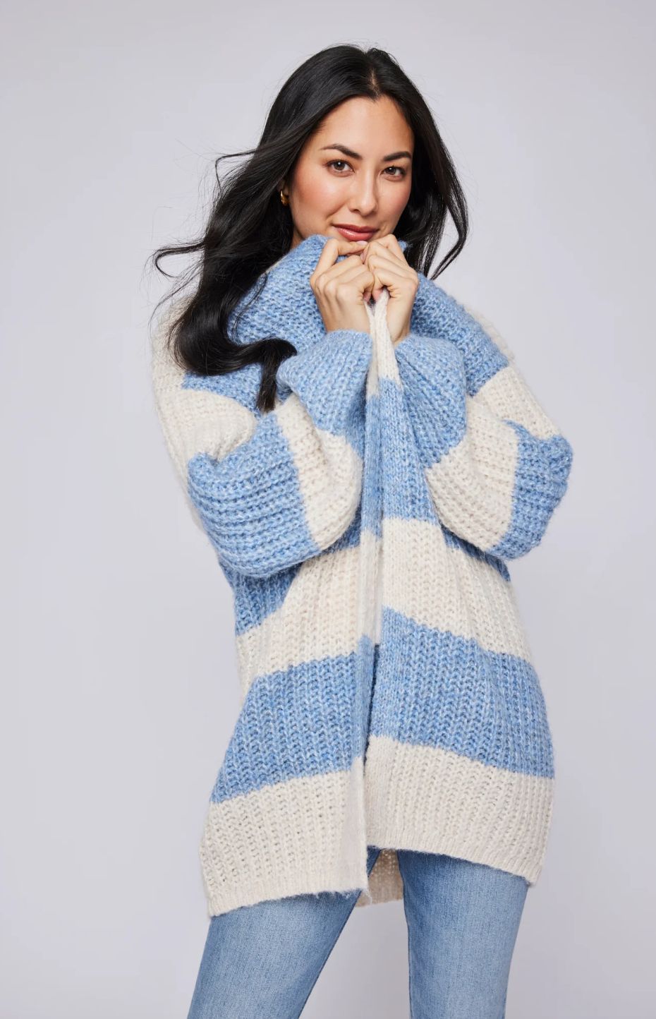Gentle Fawn Enid Oversized Striped Cardigan