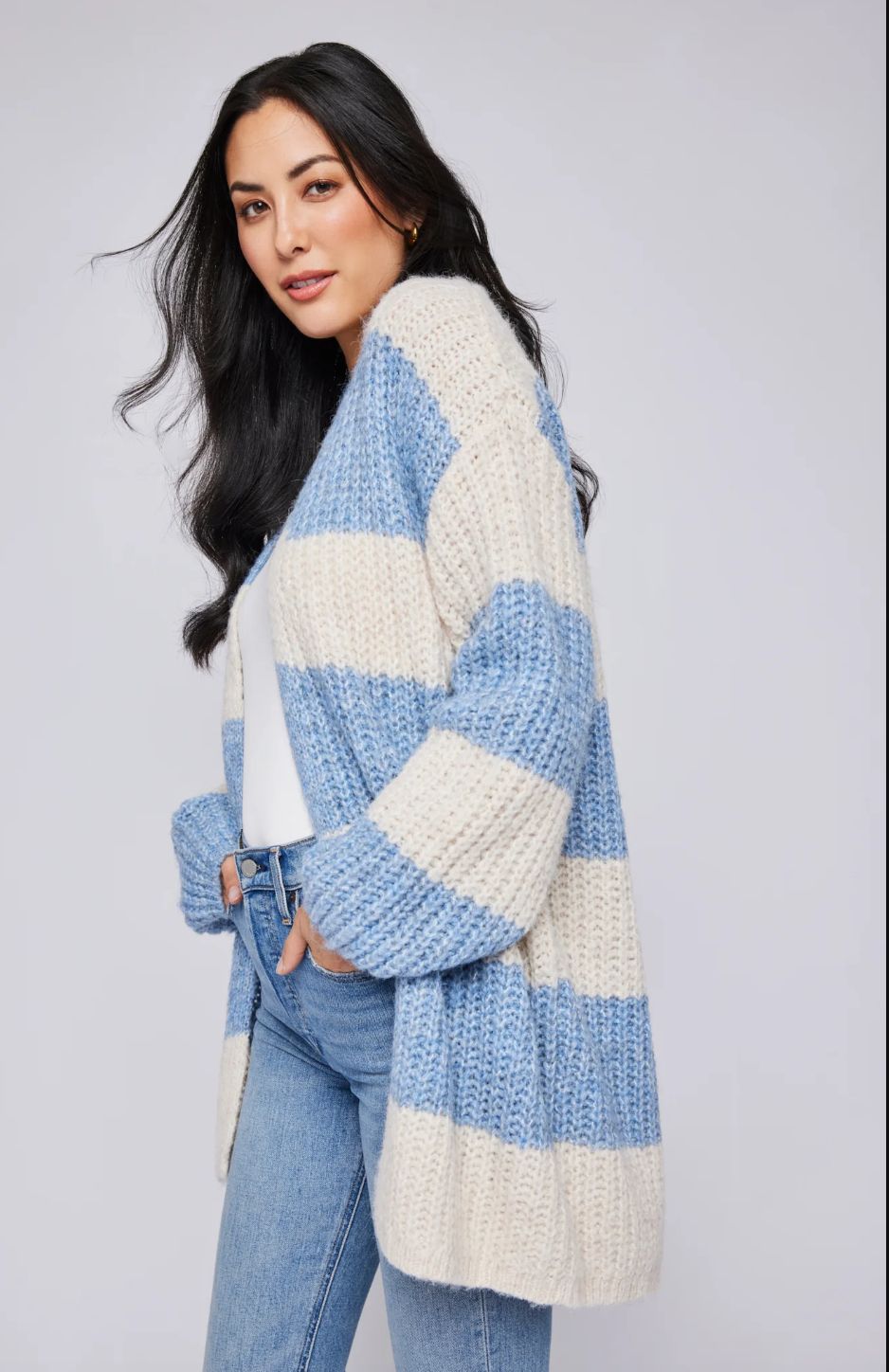 Gentle Fawn Enid Oversized Striped Cardigan