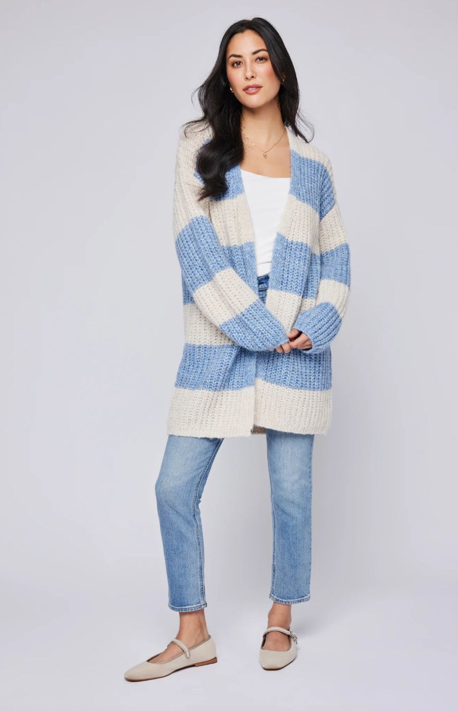 Gentle Fawn Enid Oversized Striped Cardigan