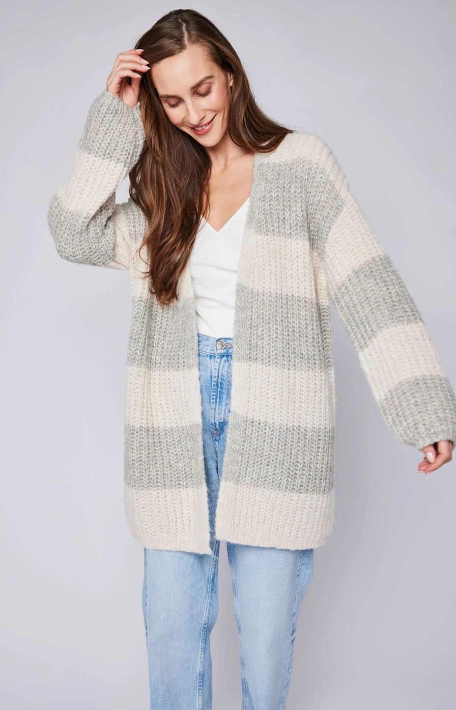 Gentle Fawn Enid Oversized Striped Cardigan