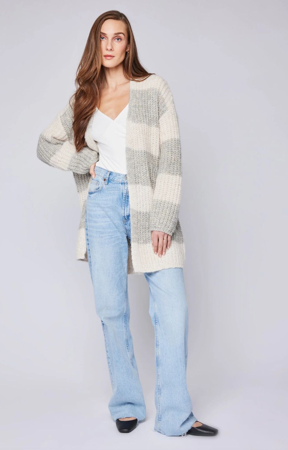 Gentle Fawn Enid Oversized Striped Cardigan