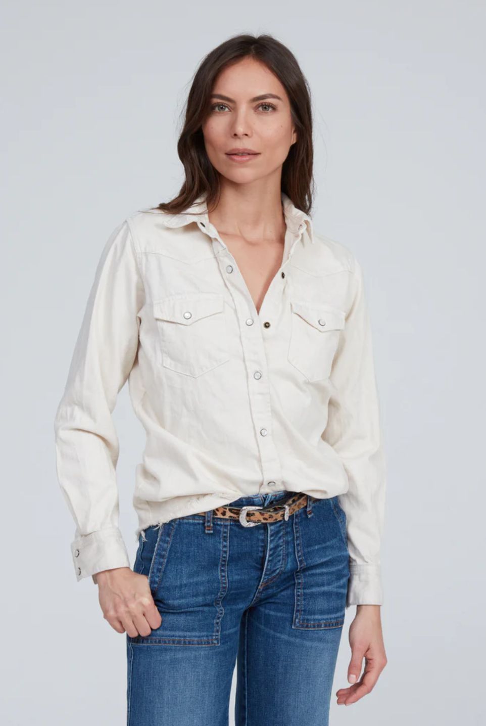 ASKK NY Western Shirt in Bone