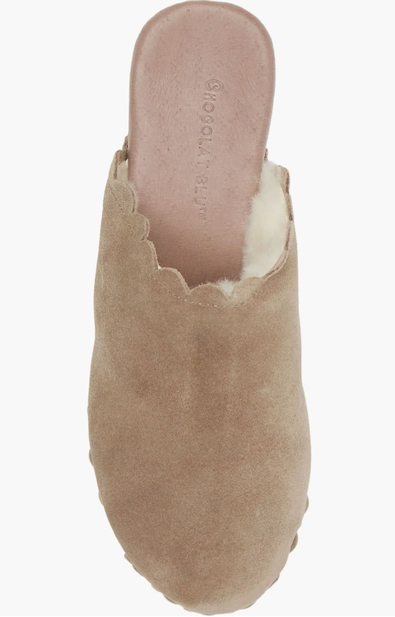 Chocolat Blu Gareth Shearling Lined Mule
