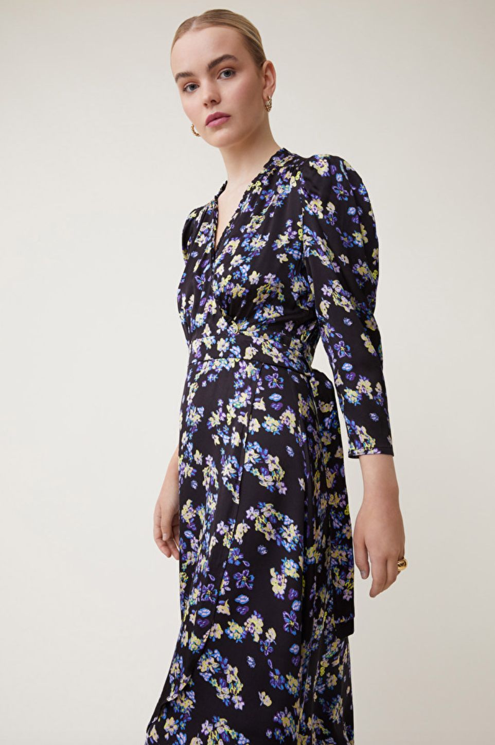 Suncoo Cipri Dress in Violet Floral