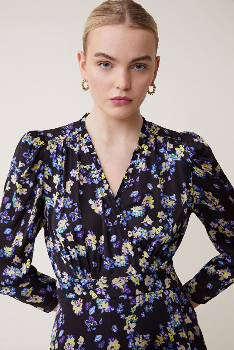 Suncoo Cipri Dress in Violet Floral