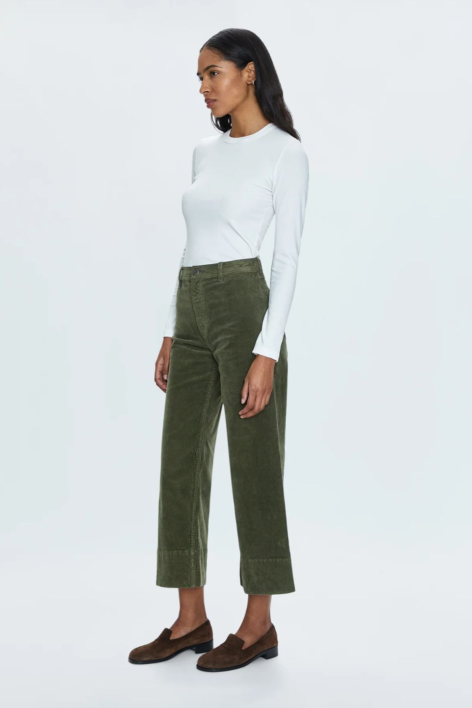 Pistola Penny Crop Cord in Martini