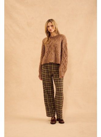 John + Jenn Percy Sweater in Fireplace Crackle