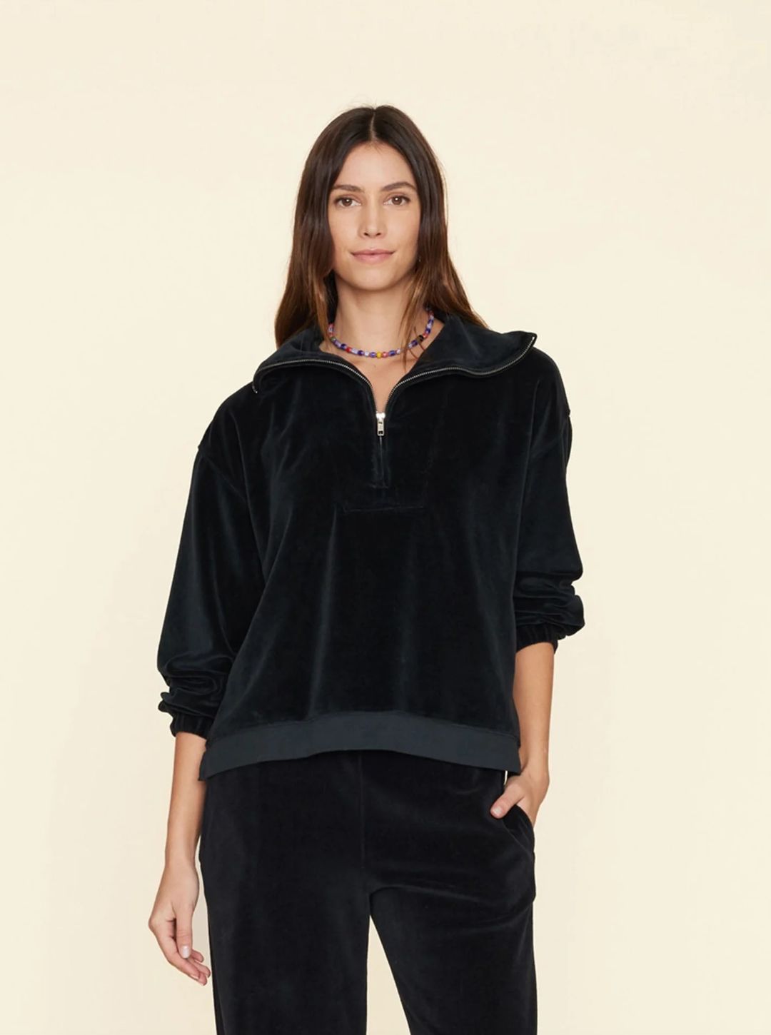 Xirena Oliver Velour Sweatshirt