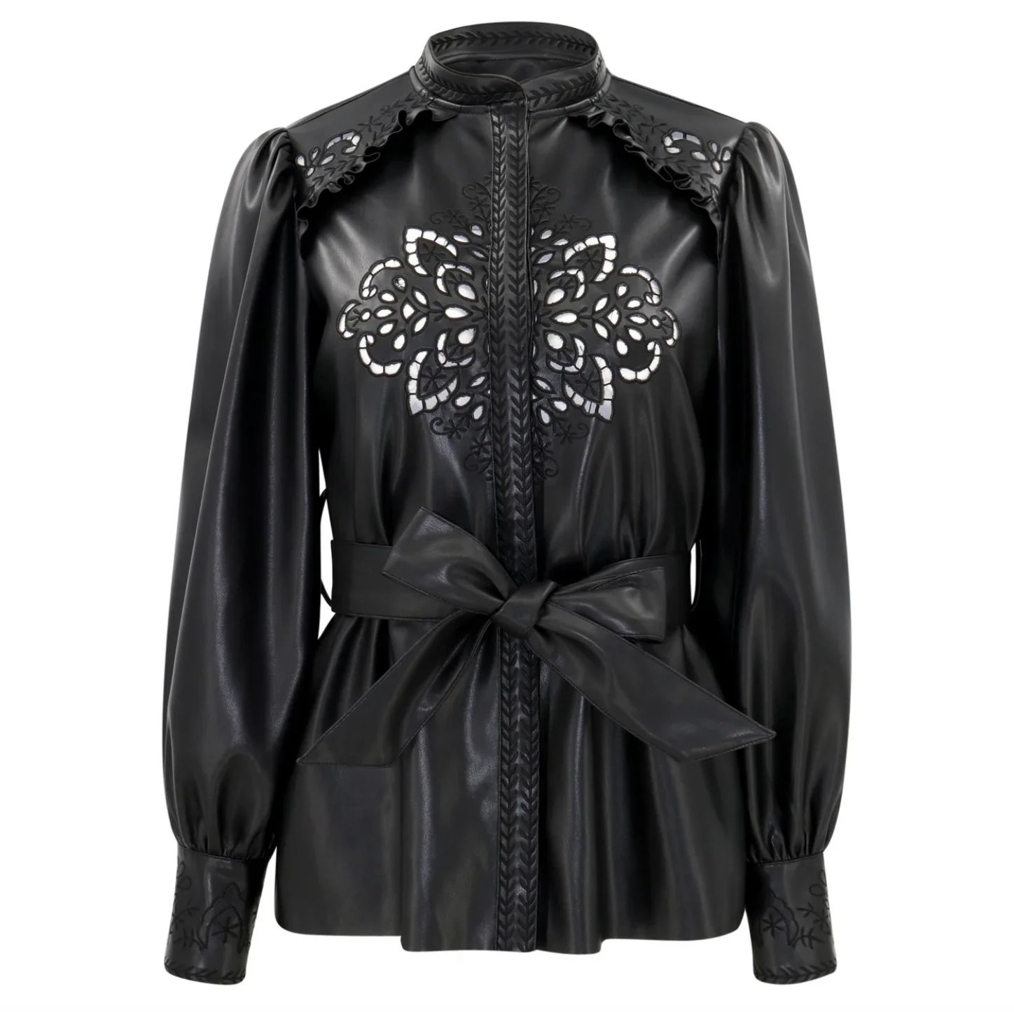 Christy Lynne Irina Vegan Leather Jacket in Black