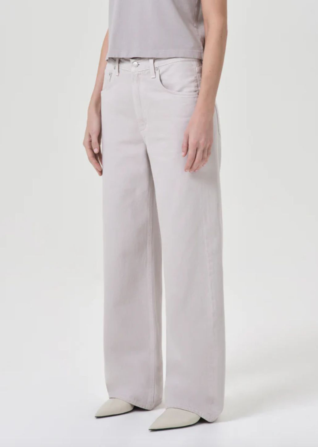 AGolde Low Curve Jean in Soft Focus