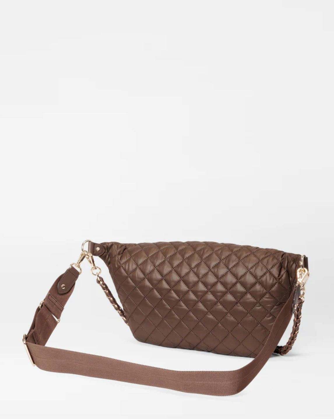 MZ Wallace Crosby Crossbody Sling in Walnut