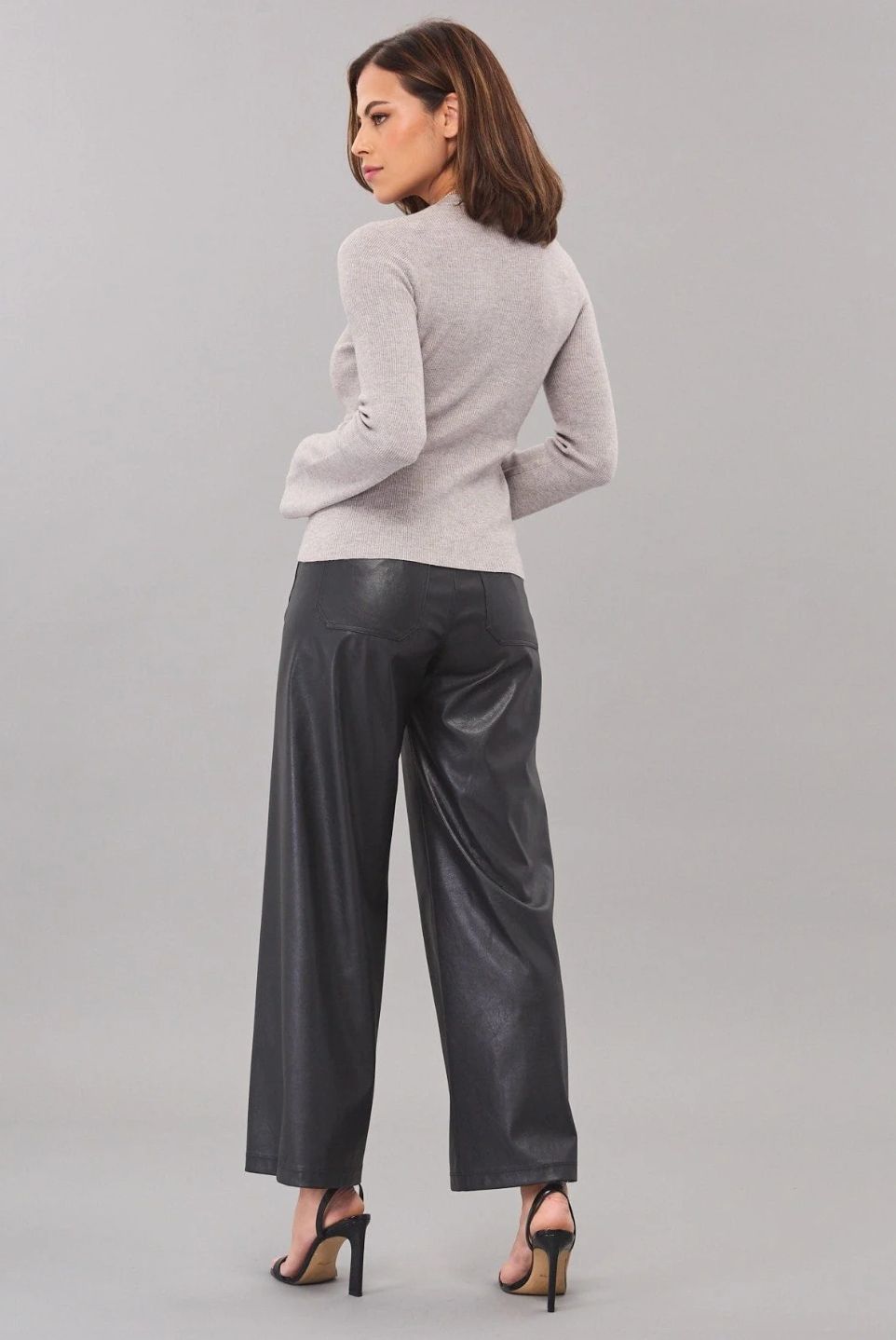 Lola &amp; Sophie V-Neck Flare Sleeve Sweater