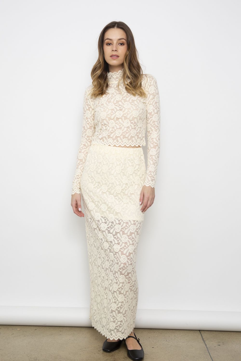 Bluebird Canyon Natasha Crop Lace Top