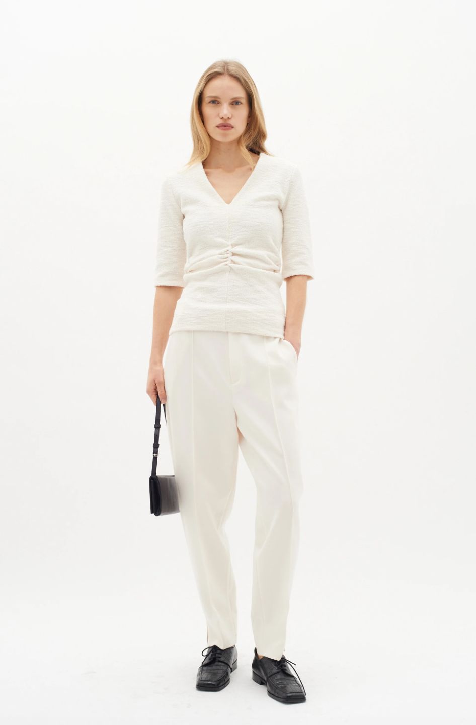InWear Carey Top V-neck Gathered Top