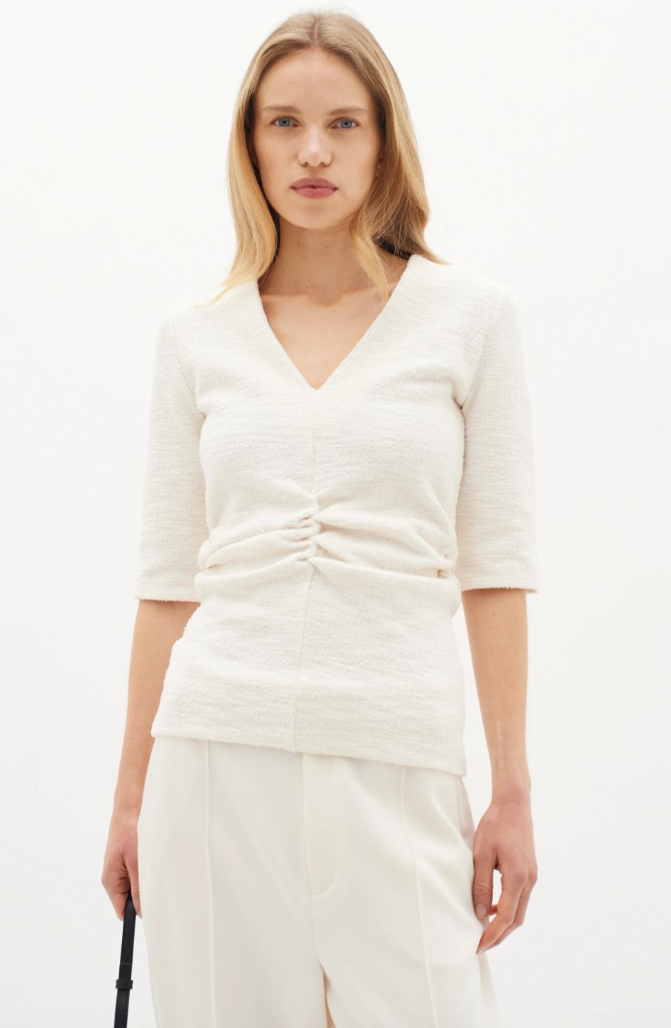 InWear Carey Top V-neck Gathered Top