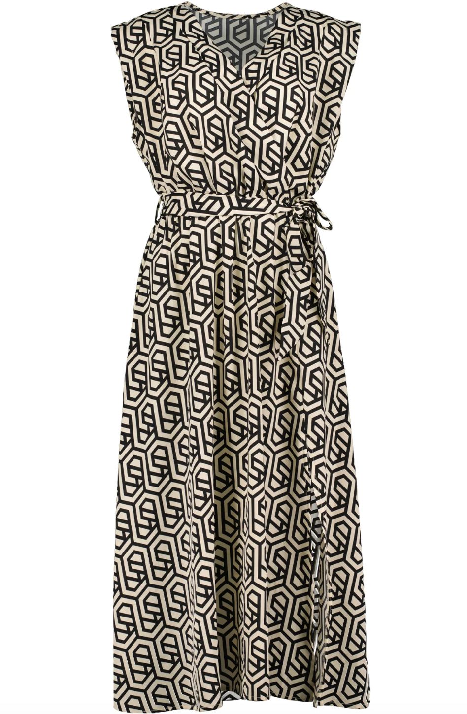 Bishop + Young Aries Wrap Dress Geo Print