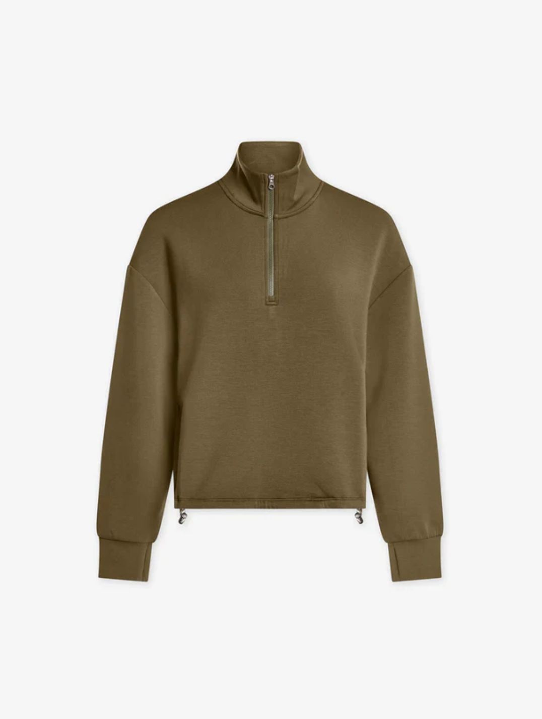 Varley Sian Cropped Half-Zip Midlayer