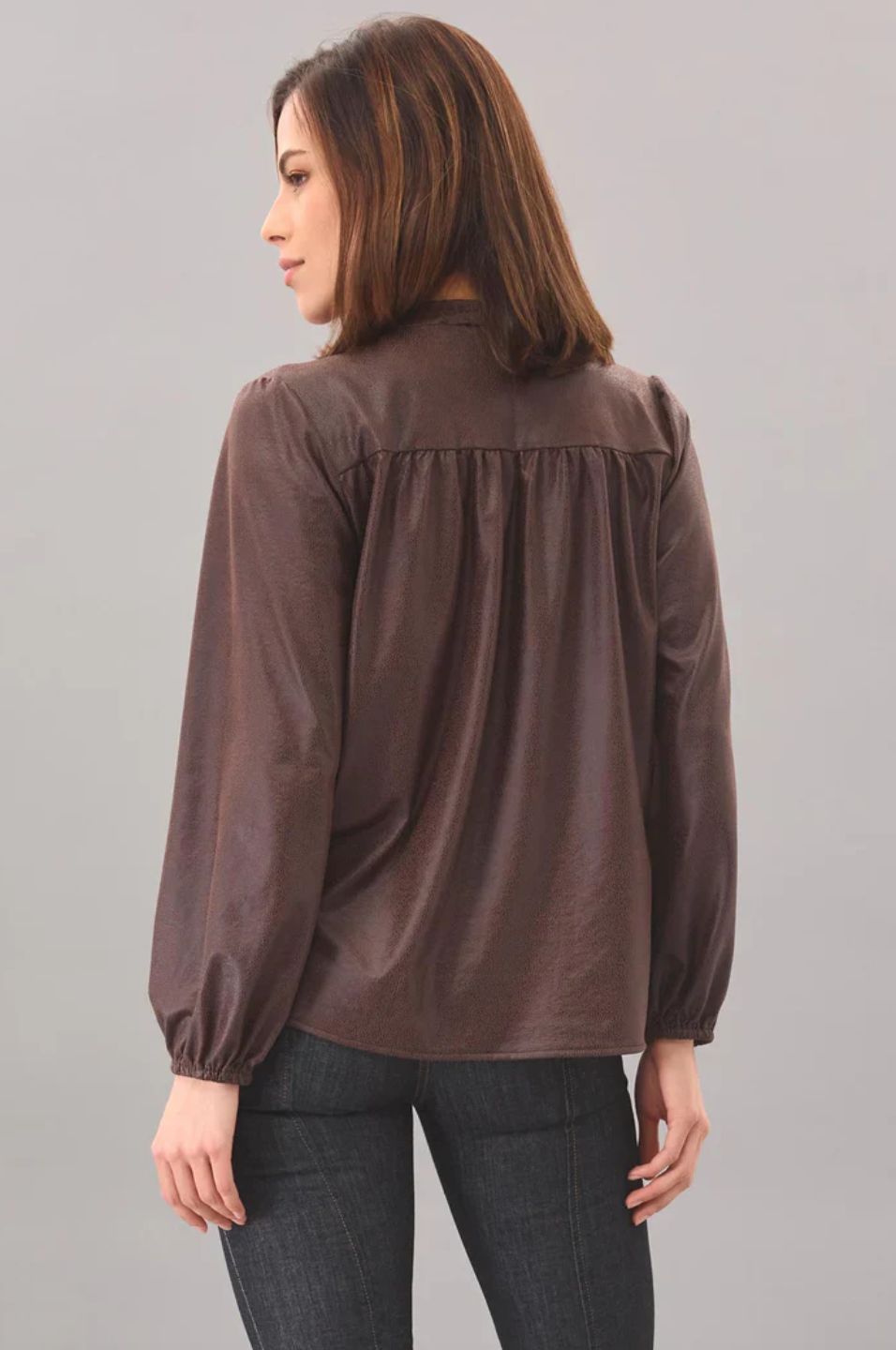 Lola &amp; Sophie Zoe Leatherette Top