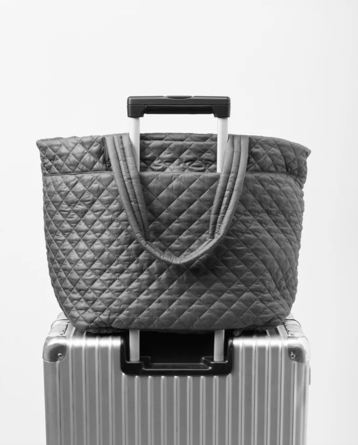 MZ Wallace Large Metro Tote Deluxe in Black Lacquer