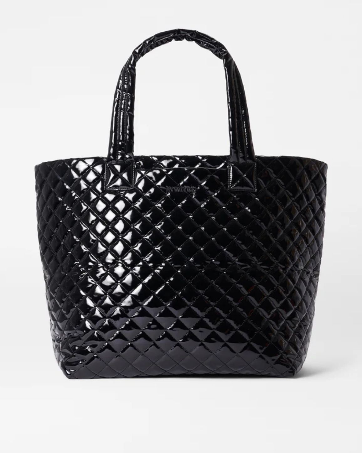 MZ Wallace Large Metro Tote Deluxe in Black Lacquer