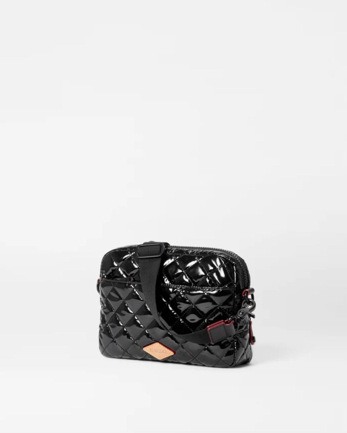 MZ Wallace Small Camera Bag in Black Lacquer